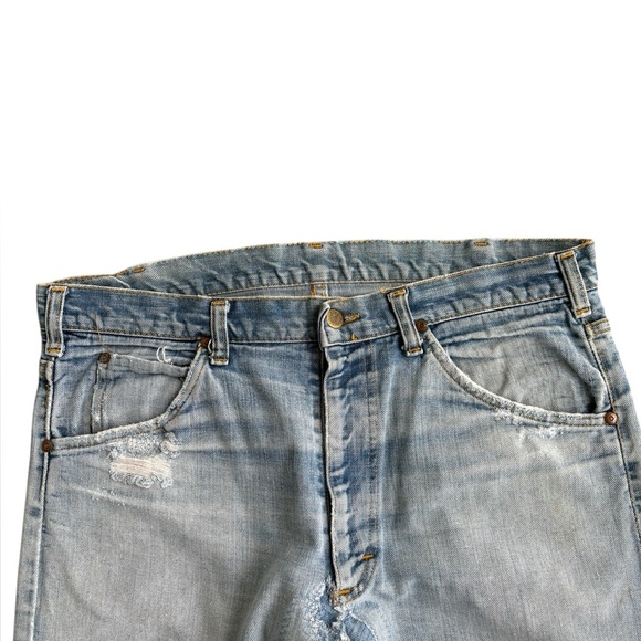 ⚡️ RARE VINTAGE 70s Lee Riders Jeans | W36 Canadian Lightning Zipper 🇨🇦 - Picture 4 of 11